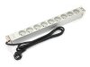 Digitus Listwa zasilająca PDU 19 RACK 9xTyp E, 1.8m 1xSchuko, 16A, aluminiowa